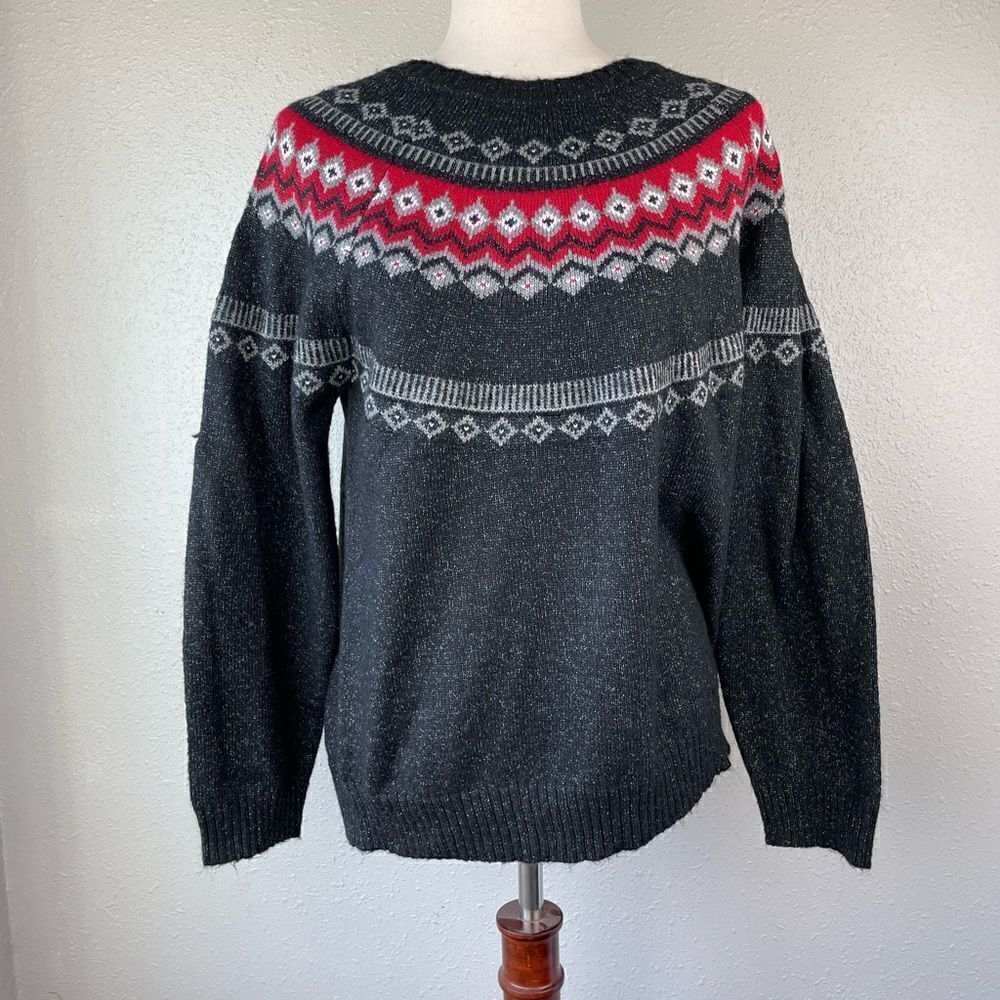 Weatherproof Crew Neck Sweater Size L EUC